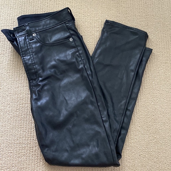 Gap Vintage Slim High Rise (leather pants) - Picture 2 of 9